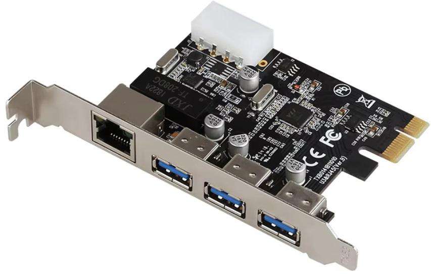 Pci-E 3 X Usb3 + Rj45 Card Add-On Cards