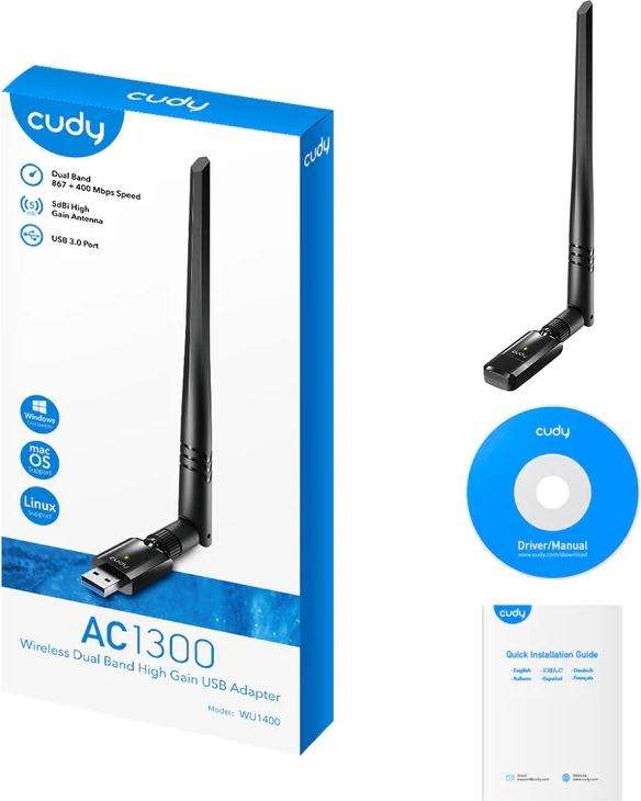 Cudy 1300Mbps Wifi Usb Ac1300 Networking