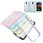Candy Color Transparent Non-Slip Hard Back Cover for Samsung Galaxy S5 - Black