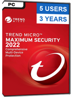 Trend Micro Maximum Security 3 Years 5 Devices