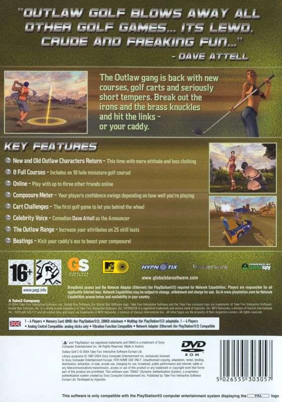 PS2 Outlaw Golf 2