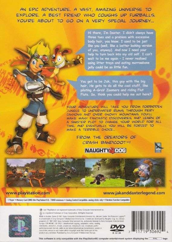 PS2 Jak And Daxter The Precursor Legacy