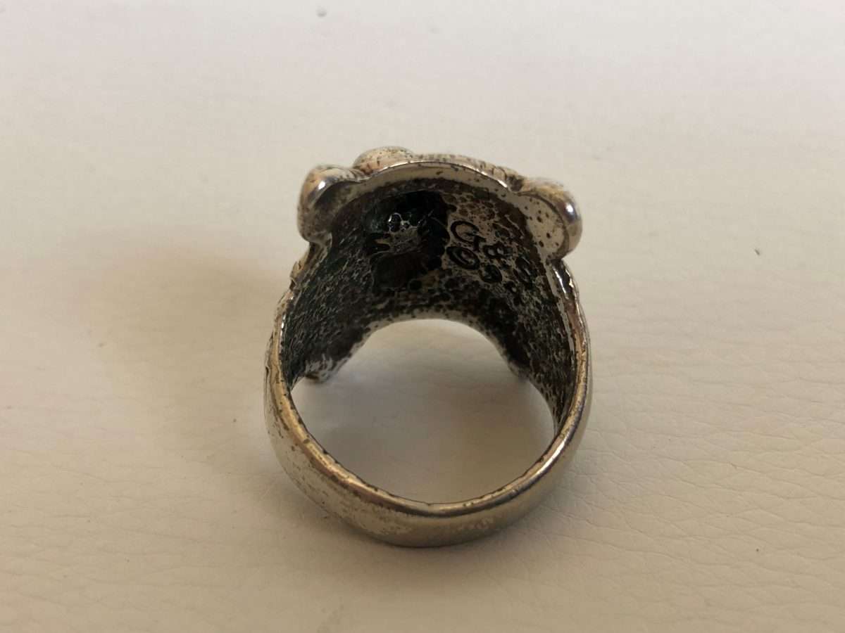 925 Silver Bear Ring, G & S c. 94 No. 10 #ML331 R495.00 | Dimensions: Size R1/2
