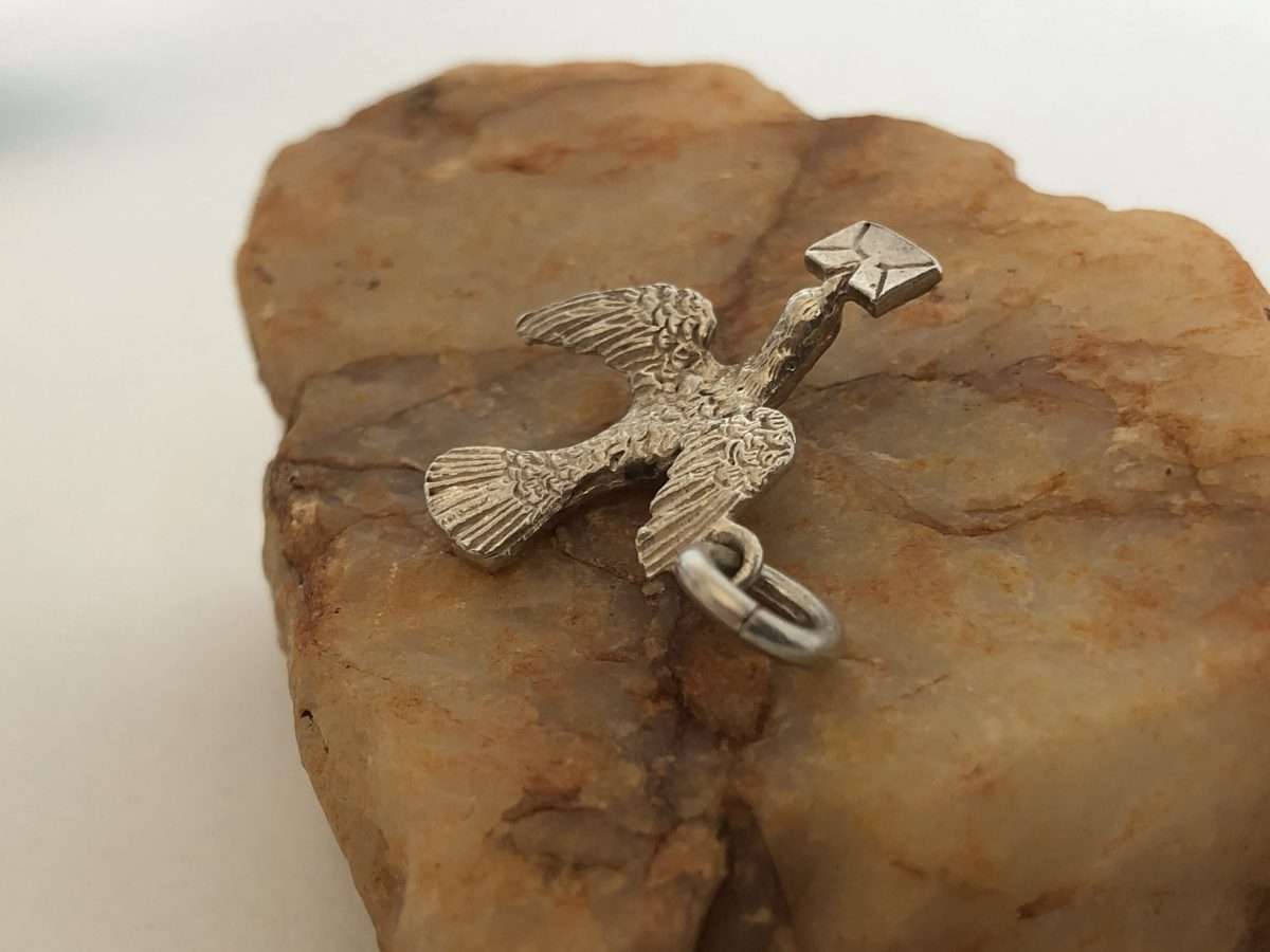 Silver Messenger Pigeon Charm ML363 R120.00 | Dimensions: 22mm by 20mm