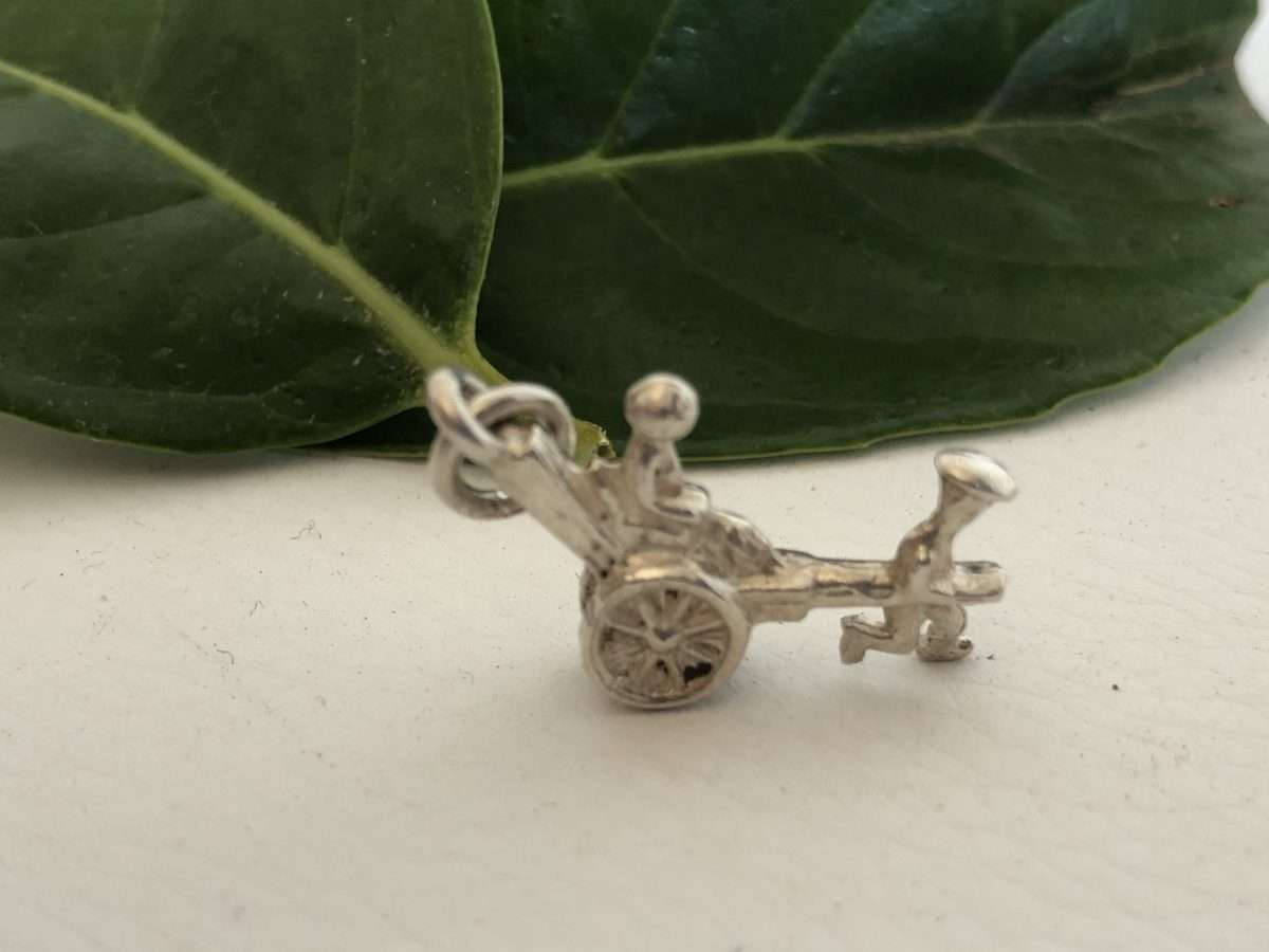 Silver Rickshaw Charm #ML370 R120.00 | Dimensions: 22mm by 9mm
