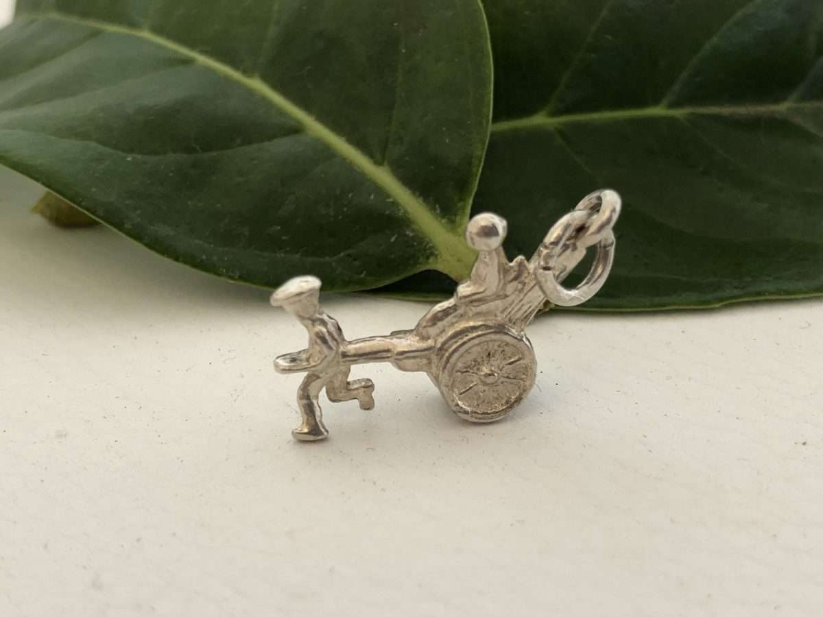 Silver Rickshaw Charm #ML370 R120.00 | Dimensions: 22mm by 9mm