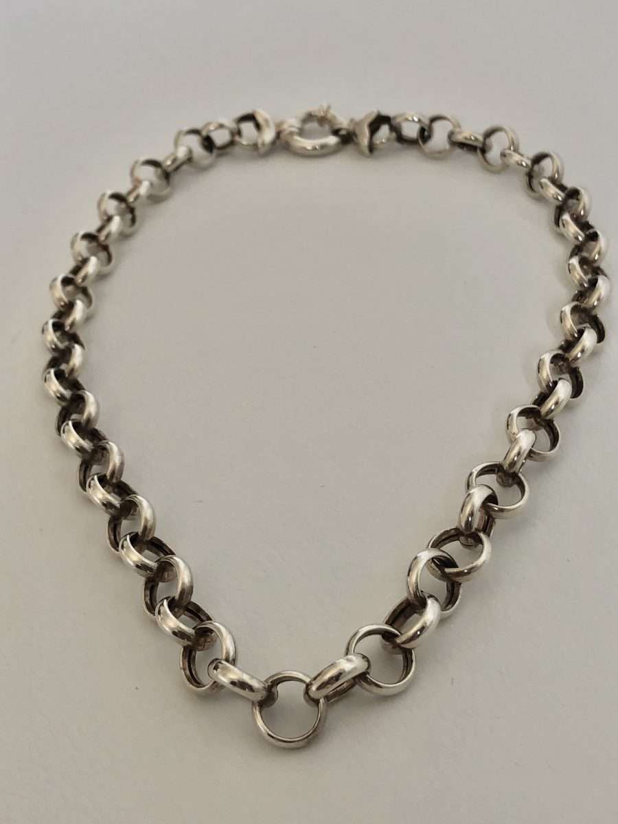 925 Silver Belcher Link Bracelet, Very light, Made in Italy #ML572 R695.00 | Dimensions: 460mm x