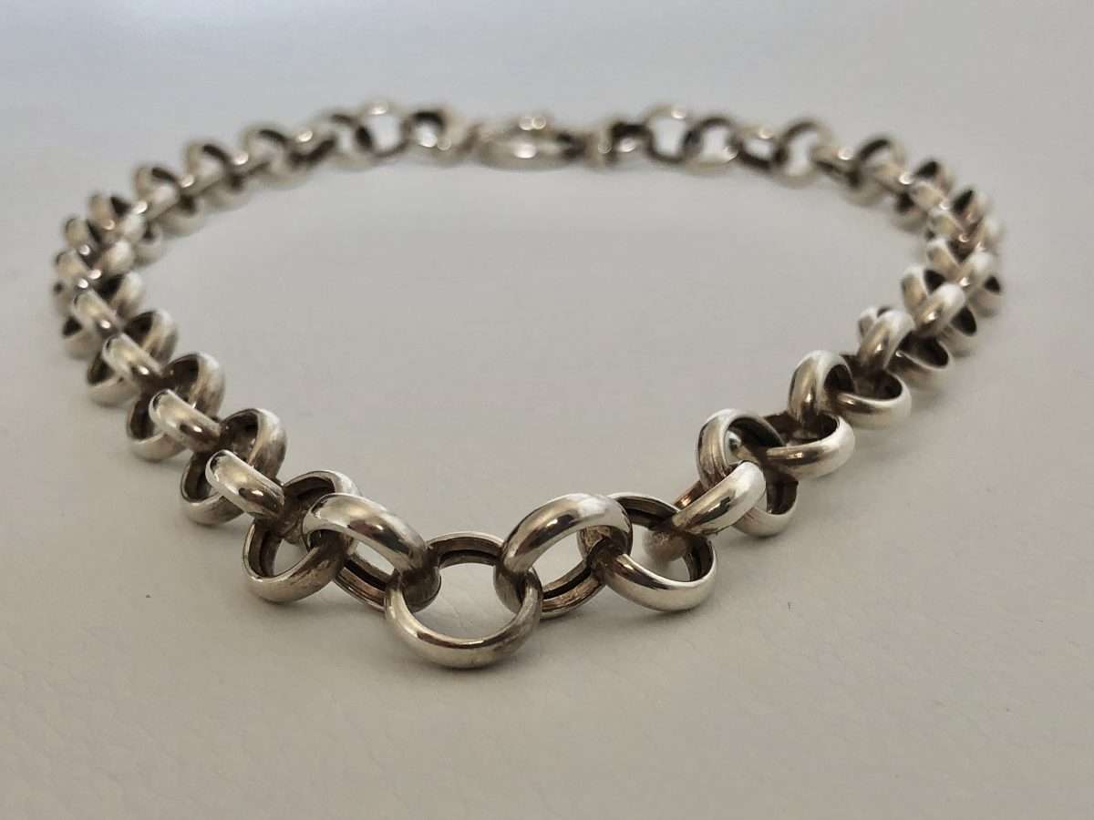 925 Silver Belcher Link Bracelet, Very light, Made in Italy #ML572 R695.00 | Dimensions: 460mm x