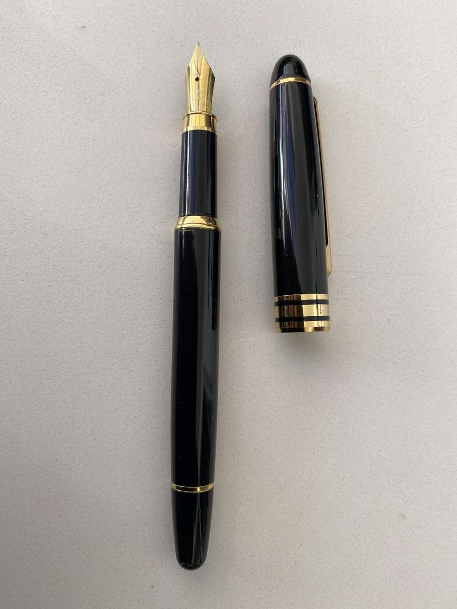 Pen Set Gold Plated & Black Set of 3 Pens Ball Point, Fountain Pen & Pencil Set #ML679 R595.00