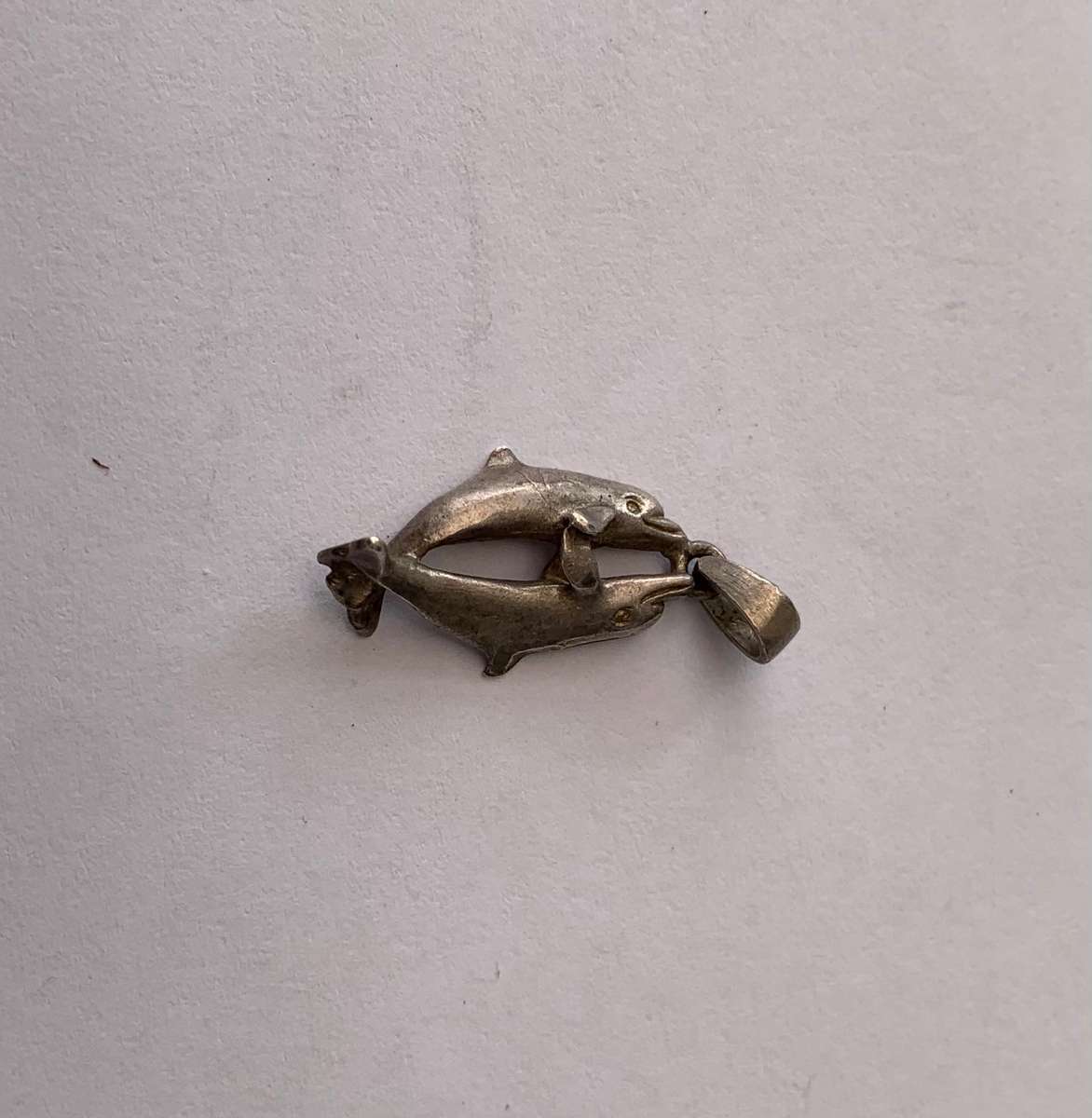 Silver Dolphins Charm - Two Entwined Dolphins #ML738 R180.00 | Dimensions: 17mm x 13mm