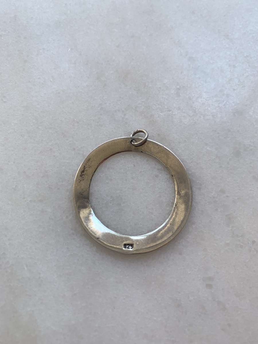 Pendant - 925 Silver Circle Outline #ML806