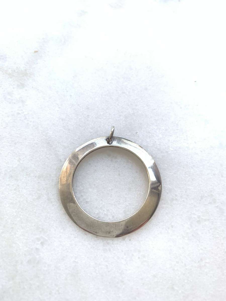 Pendant - 925 Silver Circle Outline #ML806