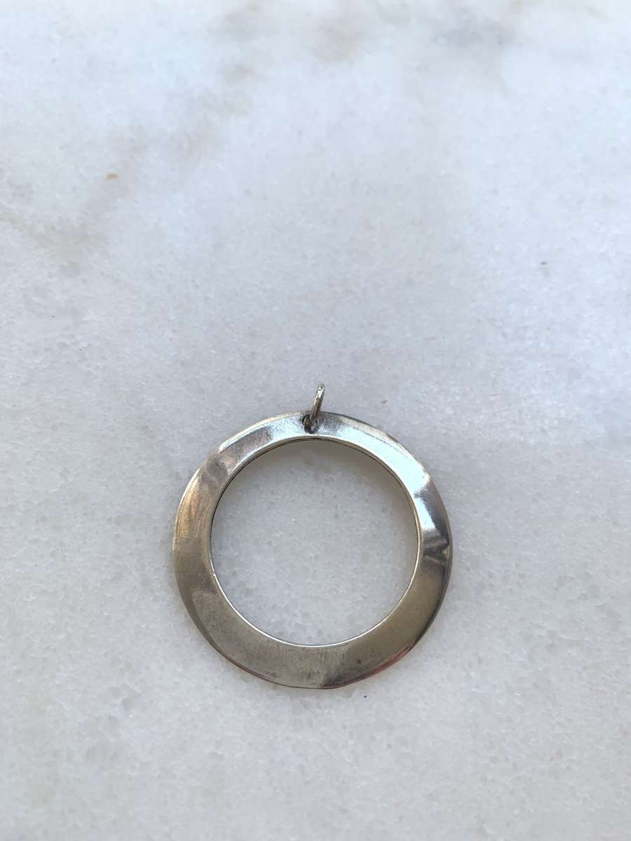 Pendant - 925 Silver Circle Outline #ML806