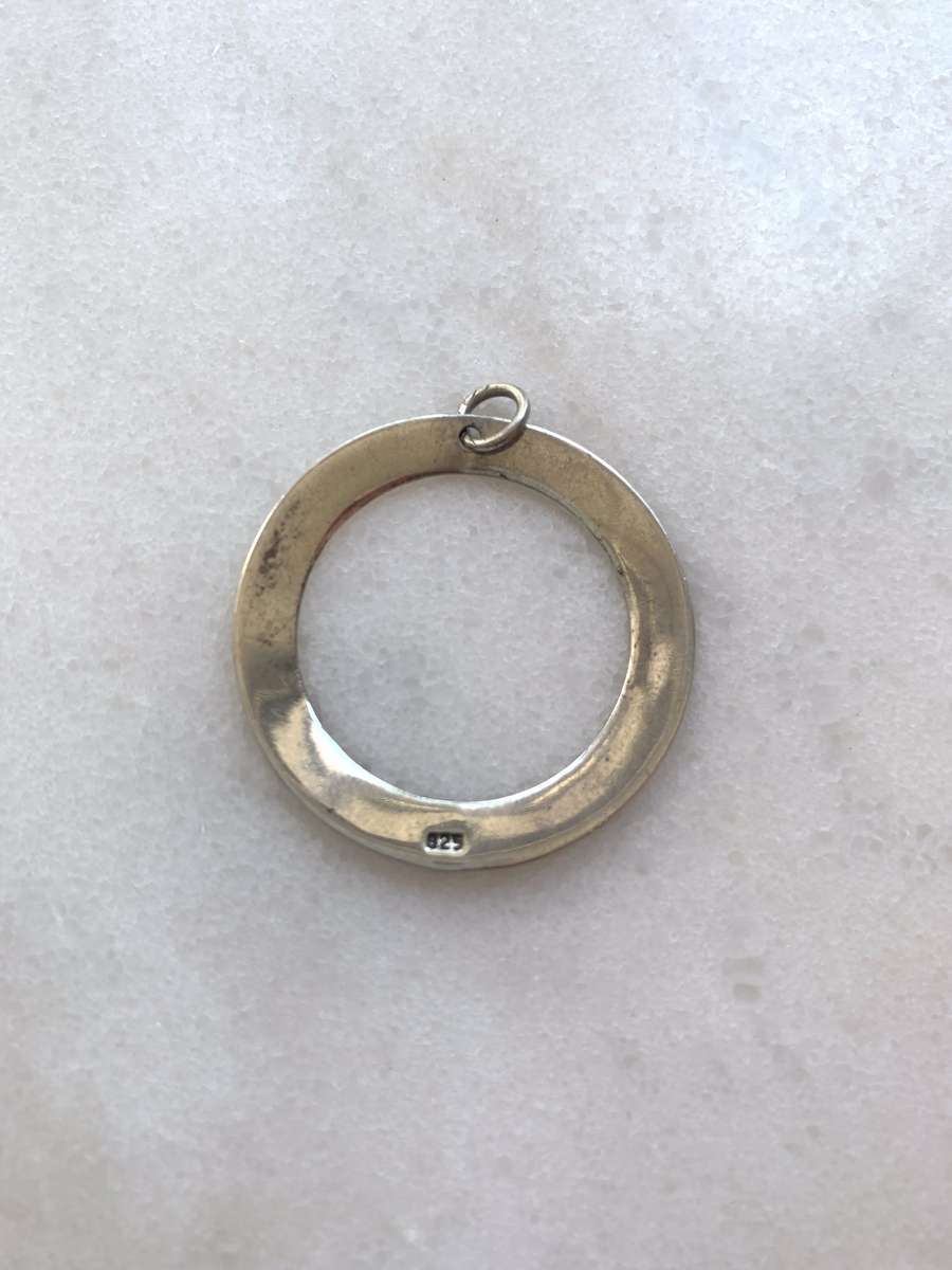 Pendant - 925 Silver Circle Outline #ML806