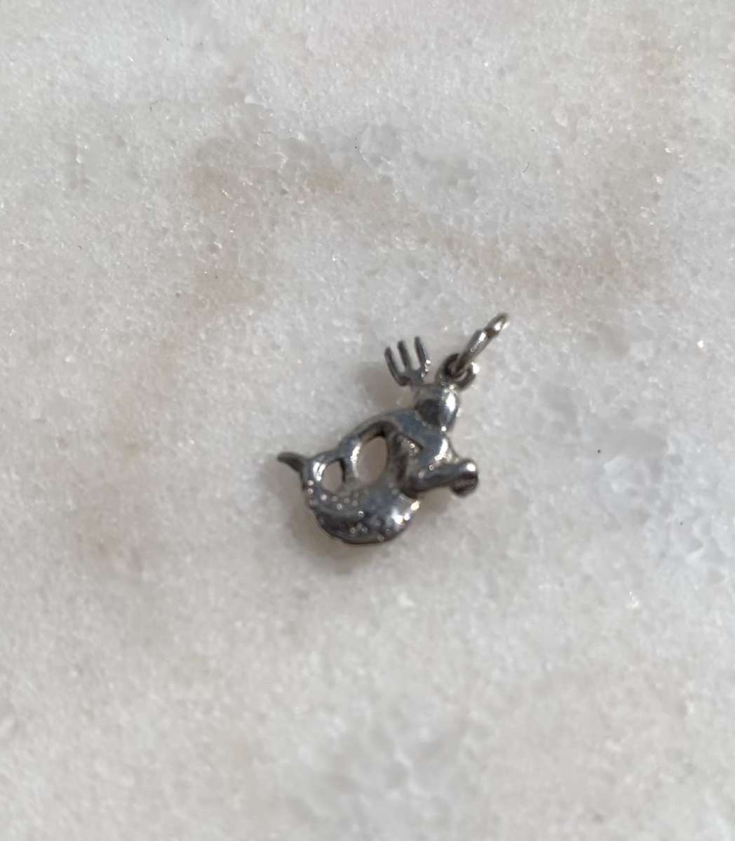 Charm - Silver Poseidon With Fork #ML810