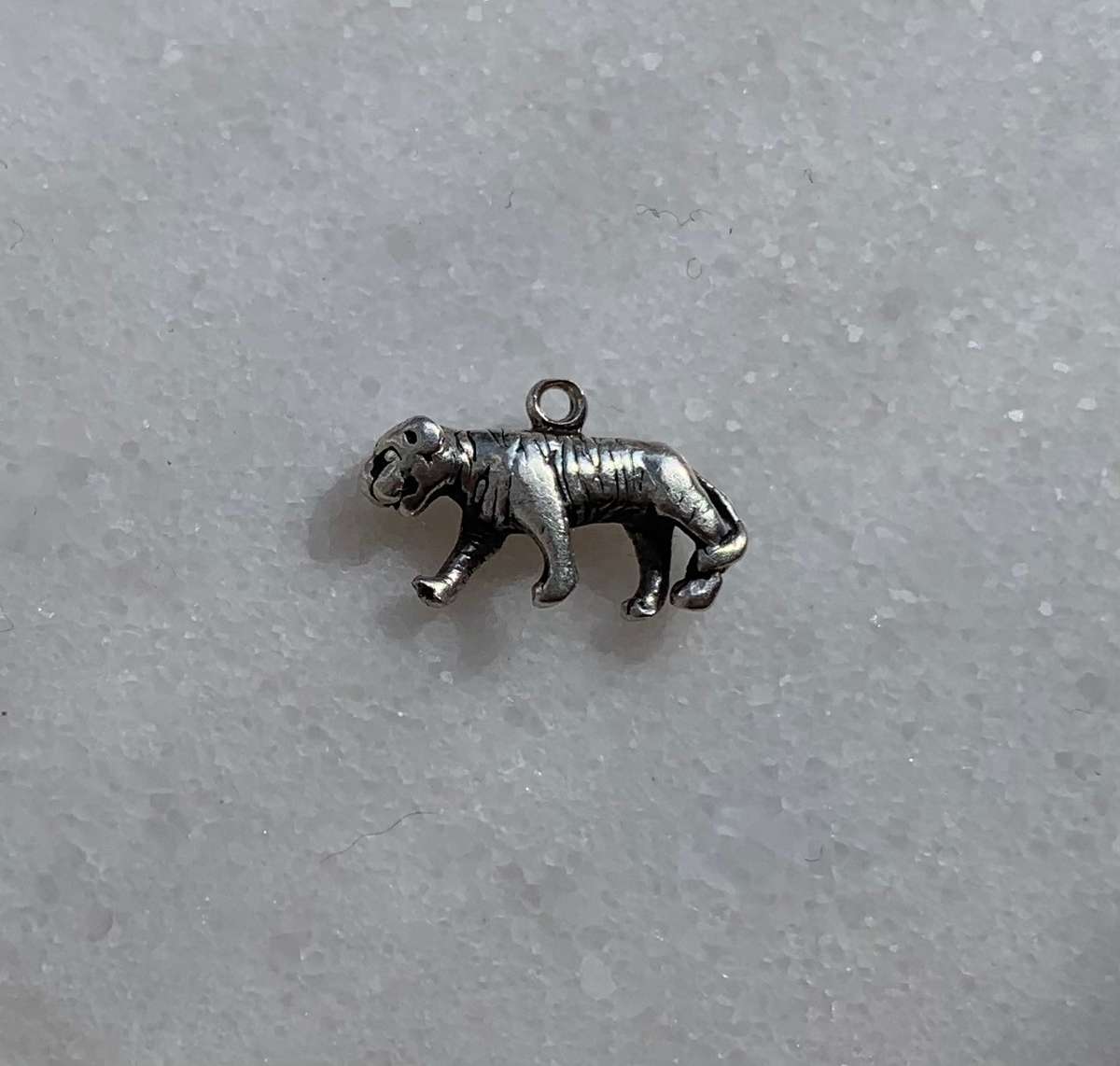 Silver Tiger Charm With Engraved Markings #ML812 R180.00 | Dimensions: 19mm x 10mm