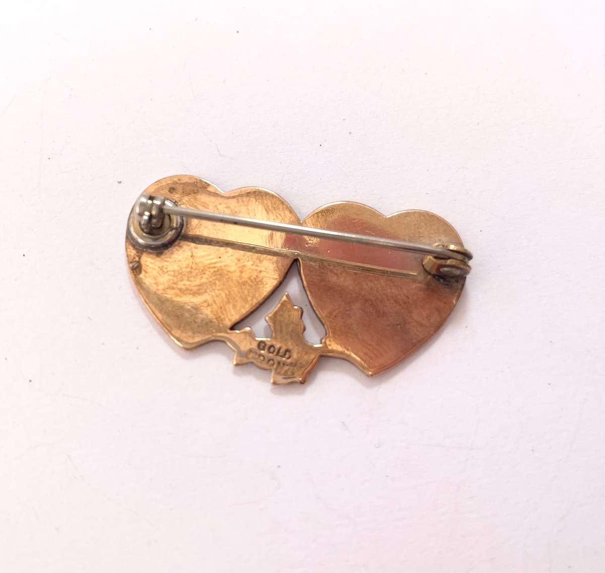 Brooch - Late Victorian Antique WWI Sweetheart Pin. Marked 'Mizpah' with prayer. Tarnished - ML1083