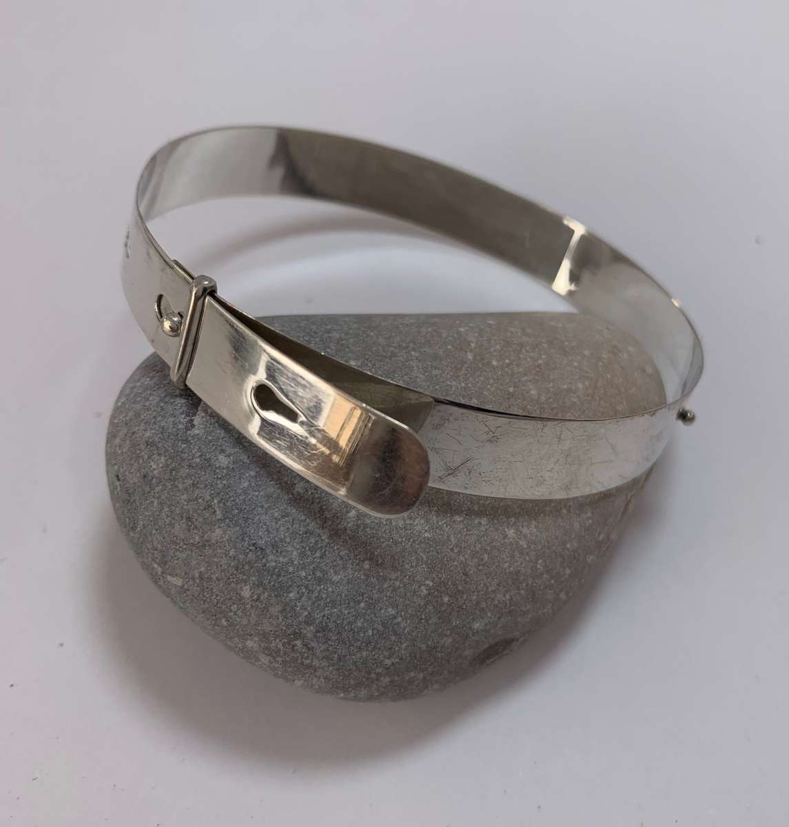 Bangle - Adult Baptism Bangle. Silver Marked 'SIL' #ML1078 R595.00 | Dimensions: 22mm x 10mm