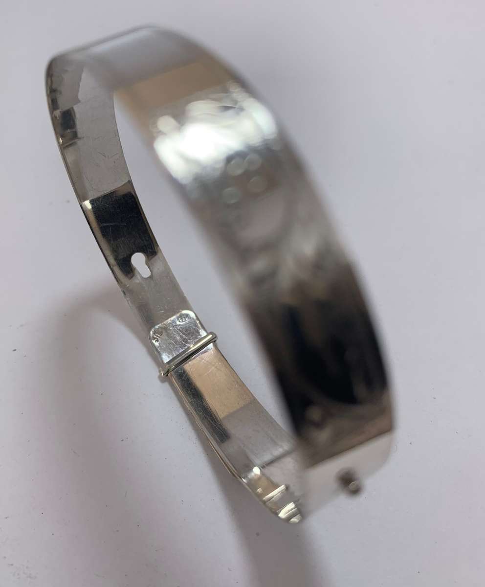 Bangle - Adult Baptism Bangle. Silver Marked 'SIL' #ML1078 R595.00 | Dimensions: 22mm x 10mm