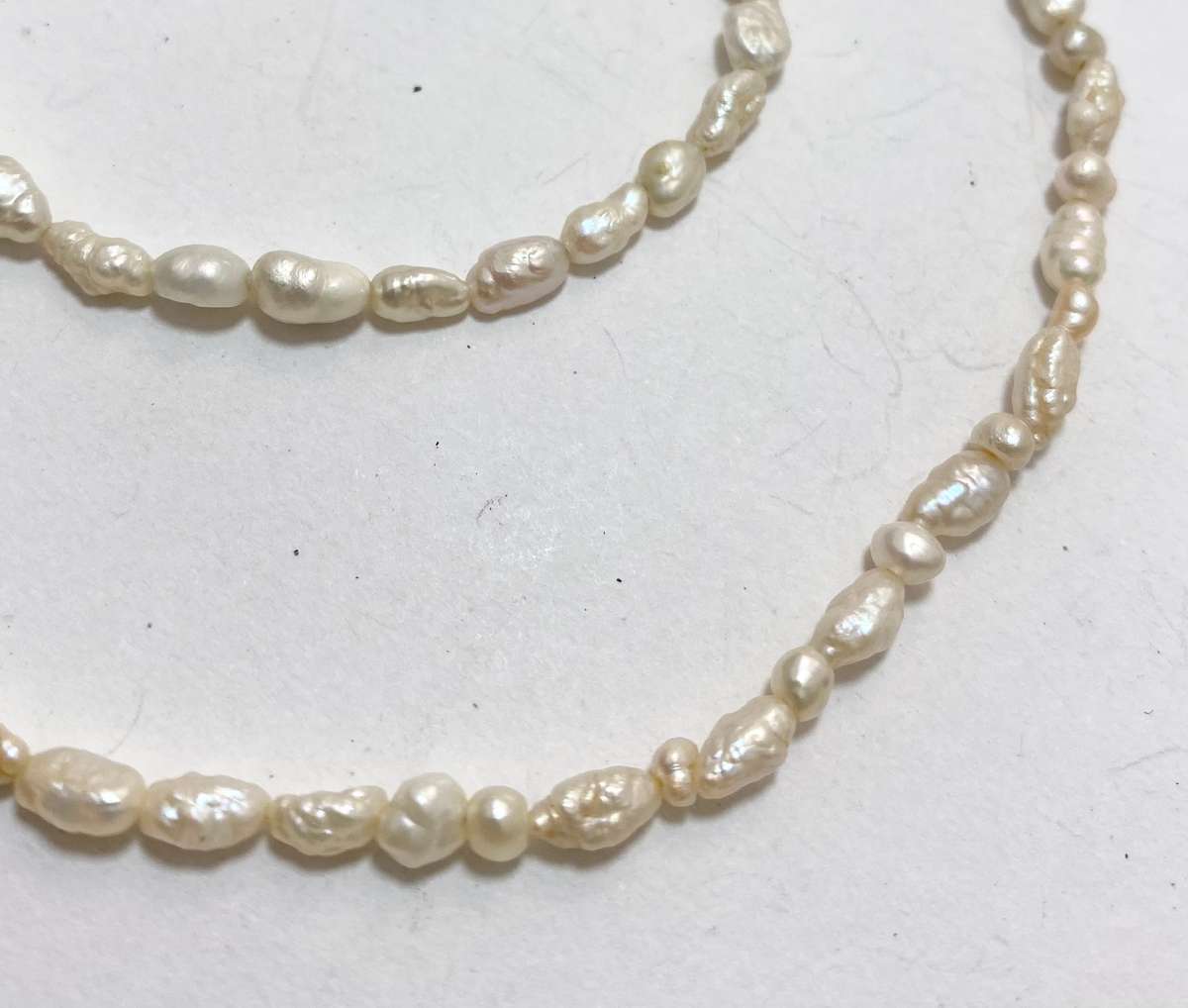Necklace - Freshwater Pearls With Magnetic Silver Clasp #ML1367