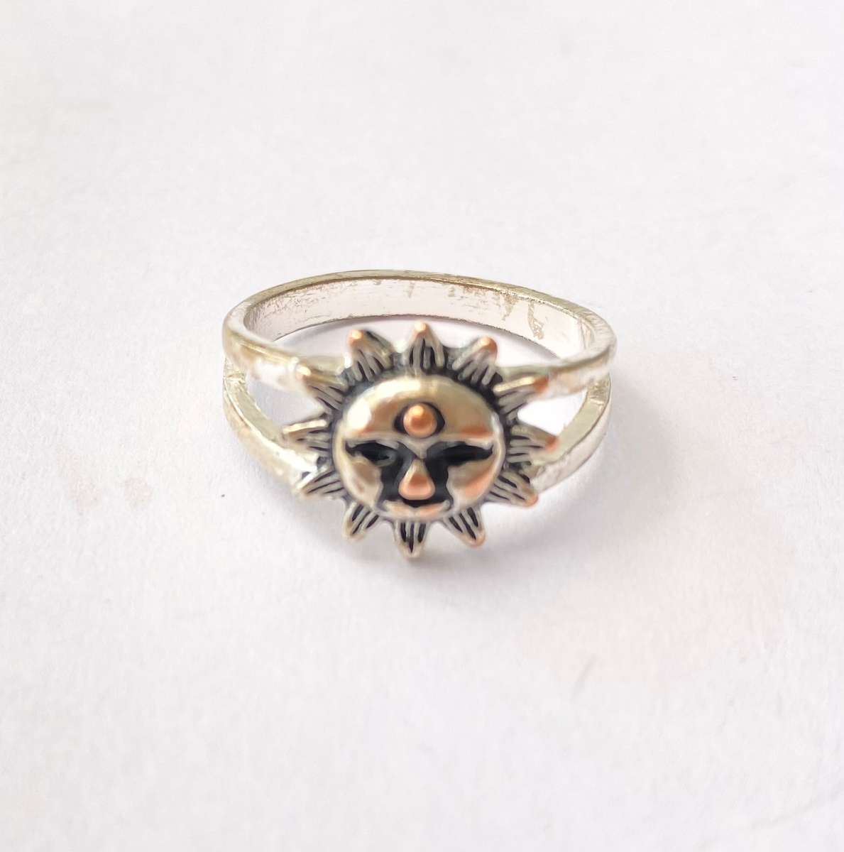 Ring - Sun Ring, Chrome Plated. Lightweight #ML1452