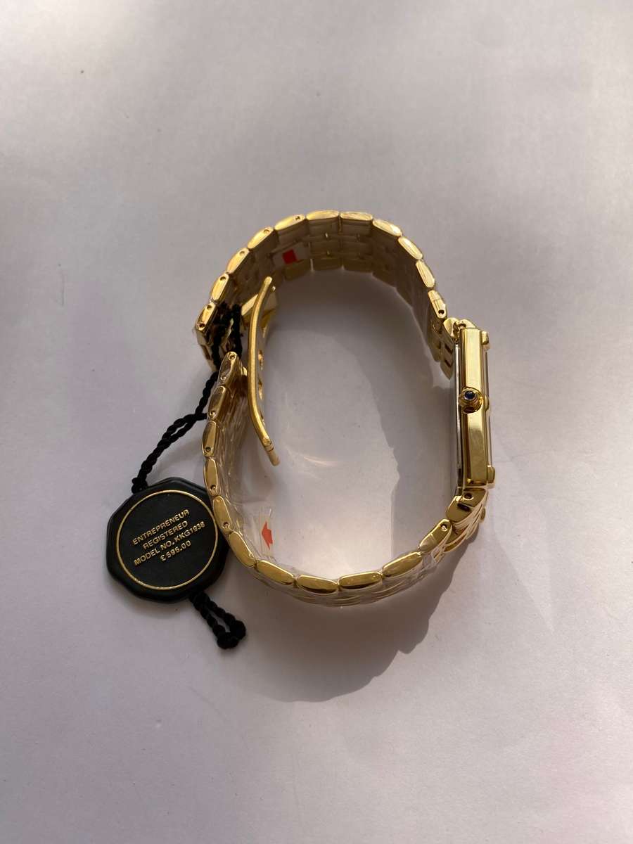 Watch - Klaus Kobec Entrepreneur Swiss Movement Gold Plates. Diamond and Mother of Pearl. Genuine...