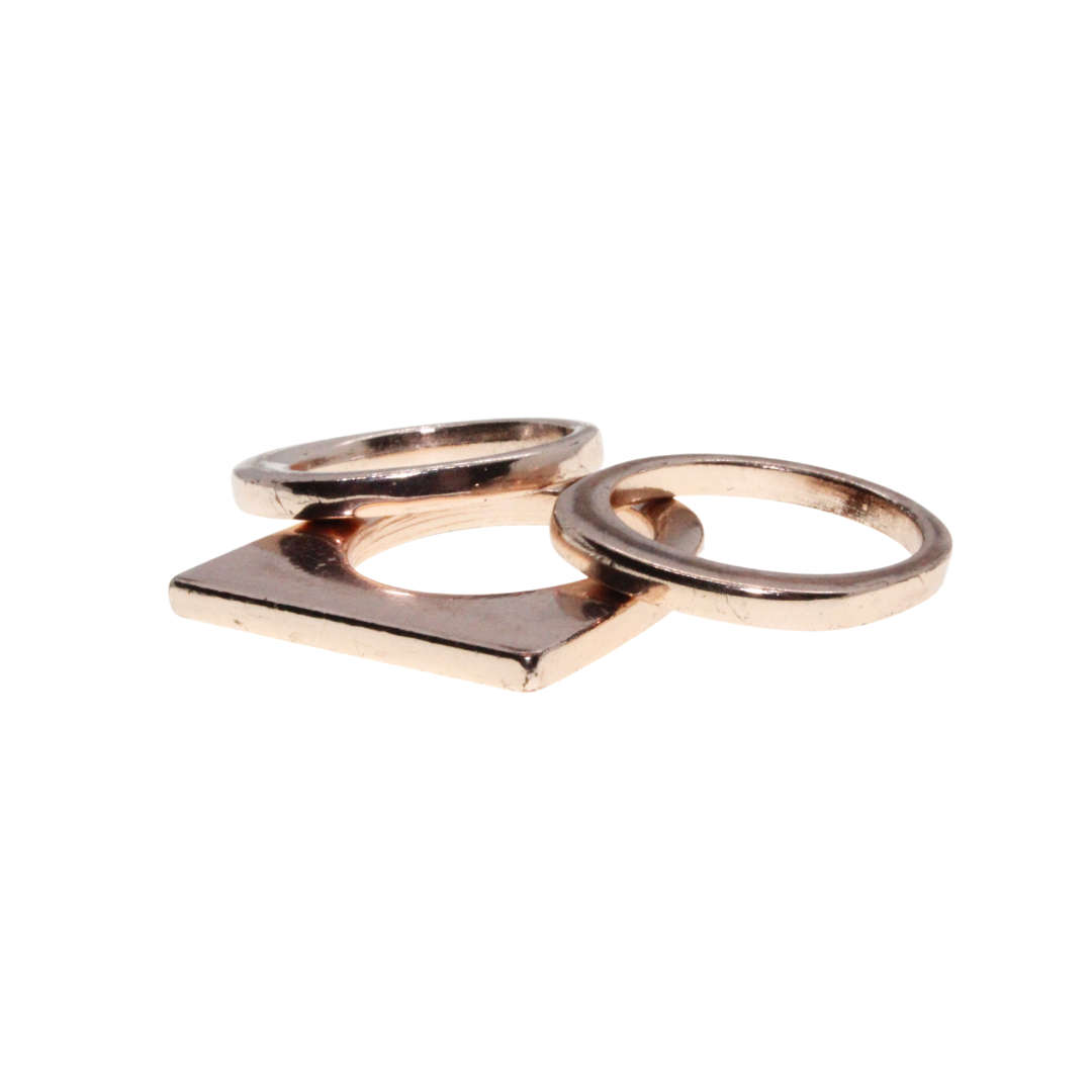 Ring - Copper Tone Stacking Rings  x 3 - ML2986