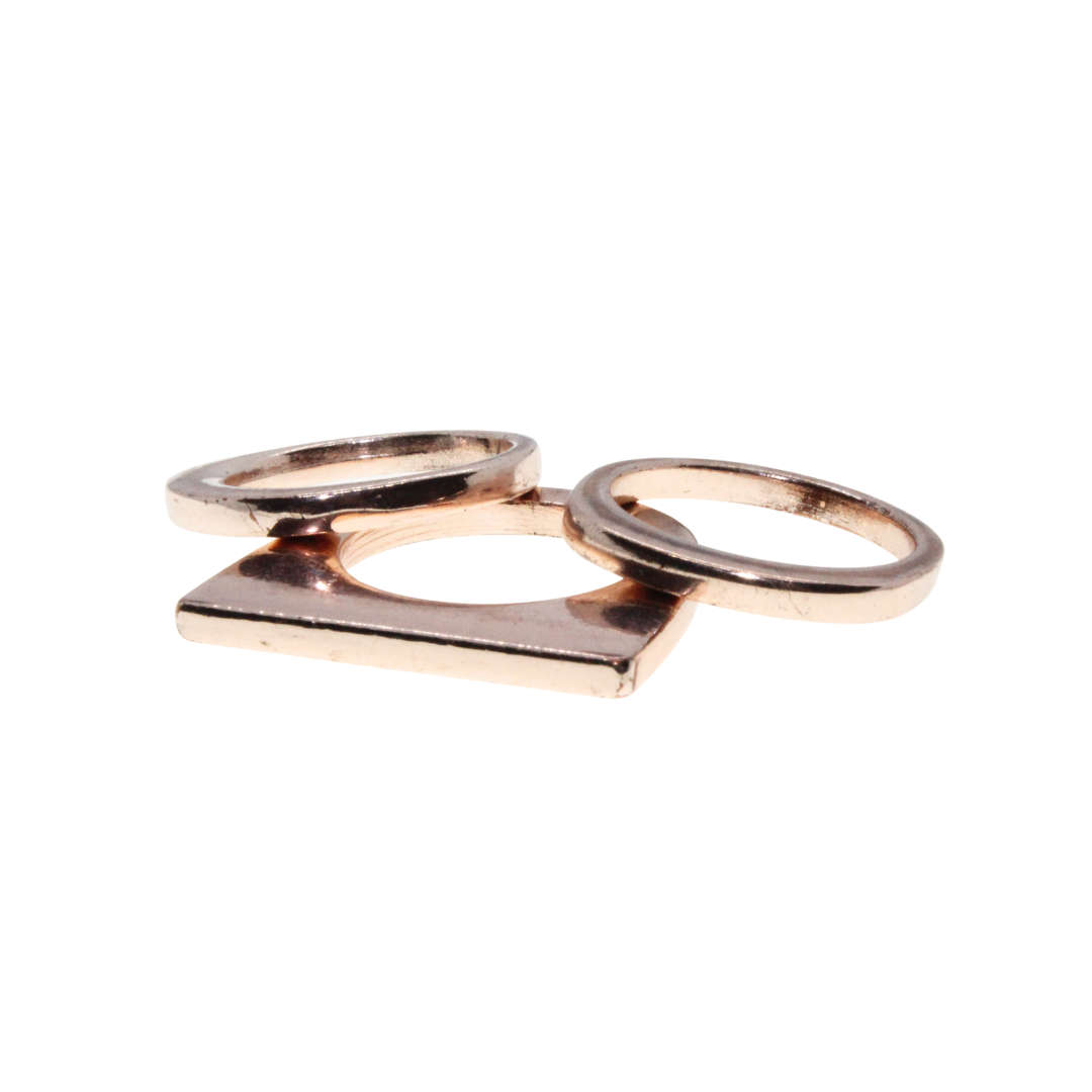 Ring - Copper Tone Stacking Rings  x 3 - ML2986