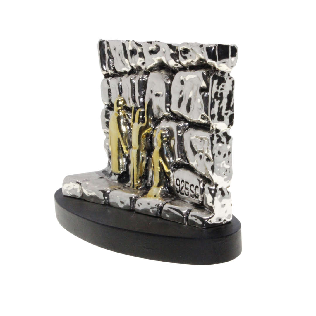 Antique - 925 Silver Clad Stamped. Jerusalem Wailing Wall Ornament - ML3003