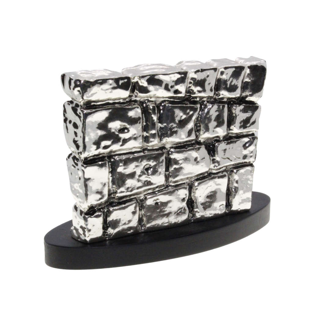 Antique - 925 Silver Clad Stamped. Jerusalem Wailing Wall Ornament - ML3003
