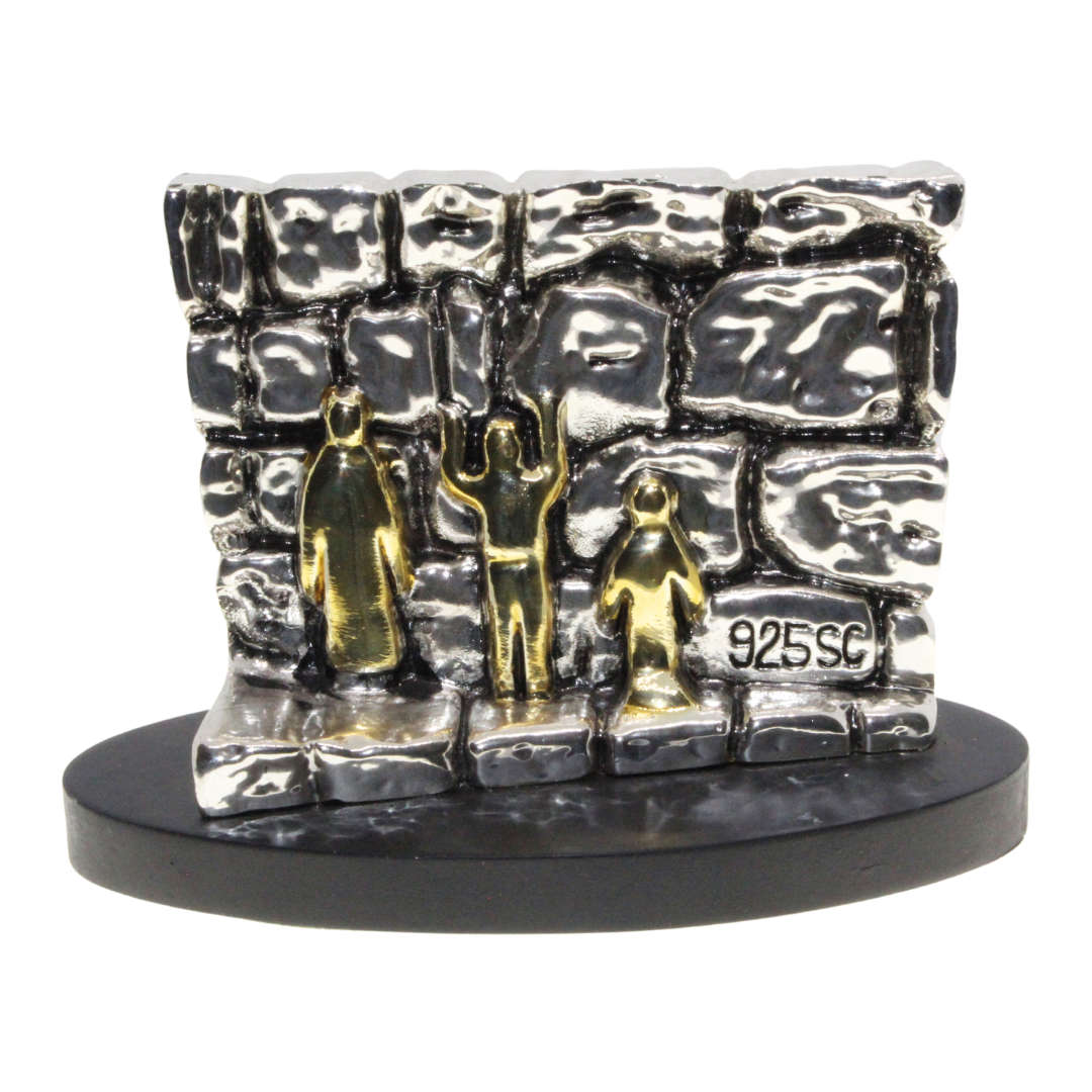 Antique - 925 Silver Clad Stamped. Jerusalem Wailing Wall Ornament - ML3003