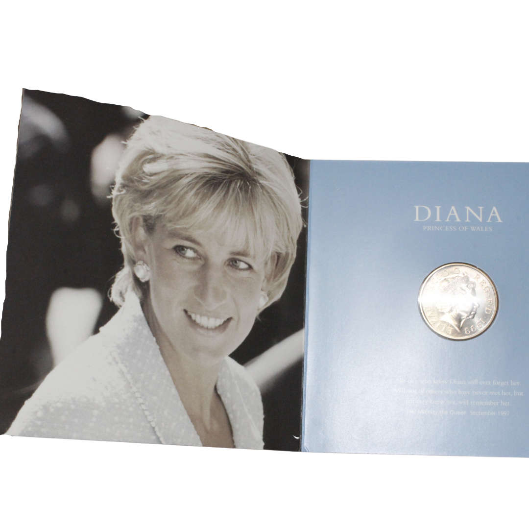Coin -  Diana Princess of Wales Memorial Coin in Memorial Booklet - ML3004