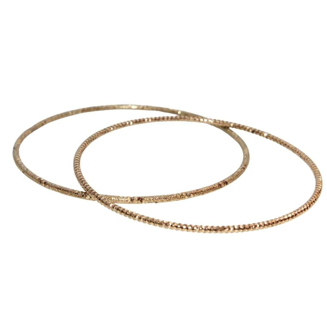 Bangle - 2x Gold Tone Fashion Bangles - ML3208