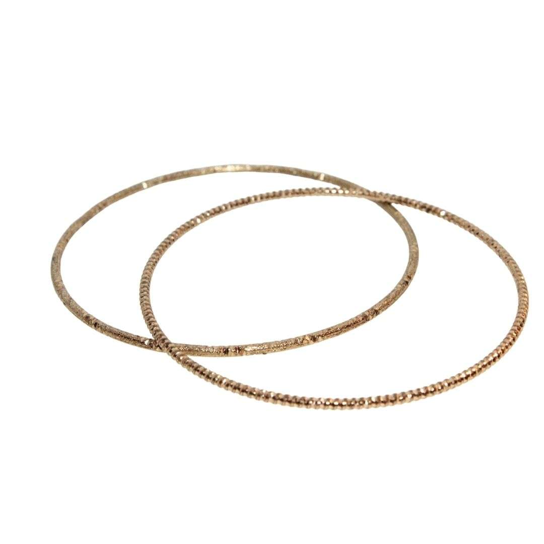 Bangle - 2x Gold Tone Fashion Bangles - ML3208