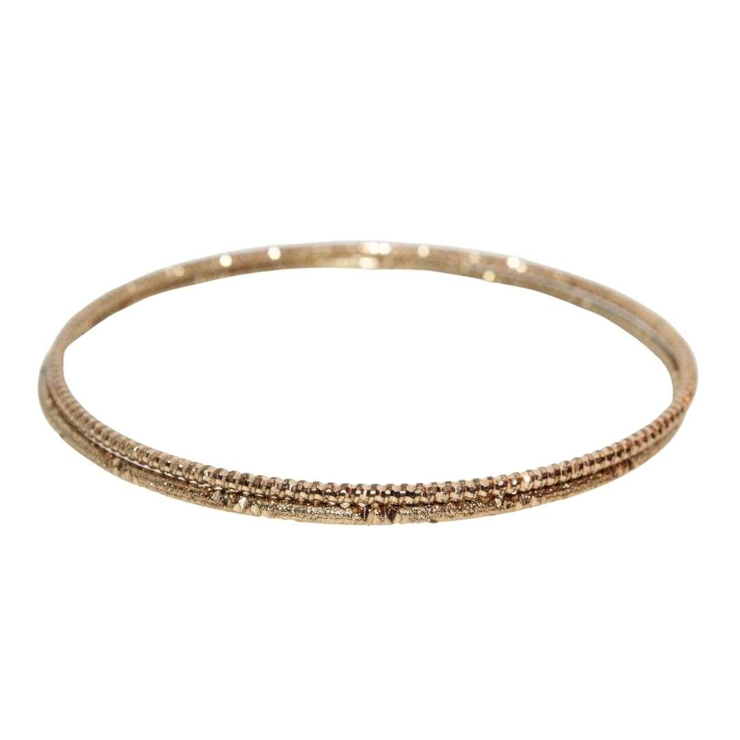 Bangle - 2x Gold Tone Fashion Bangles - ML3208