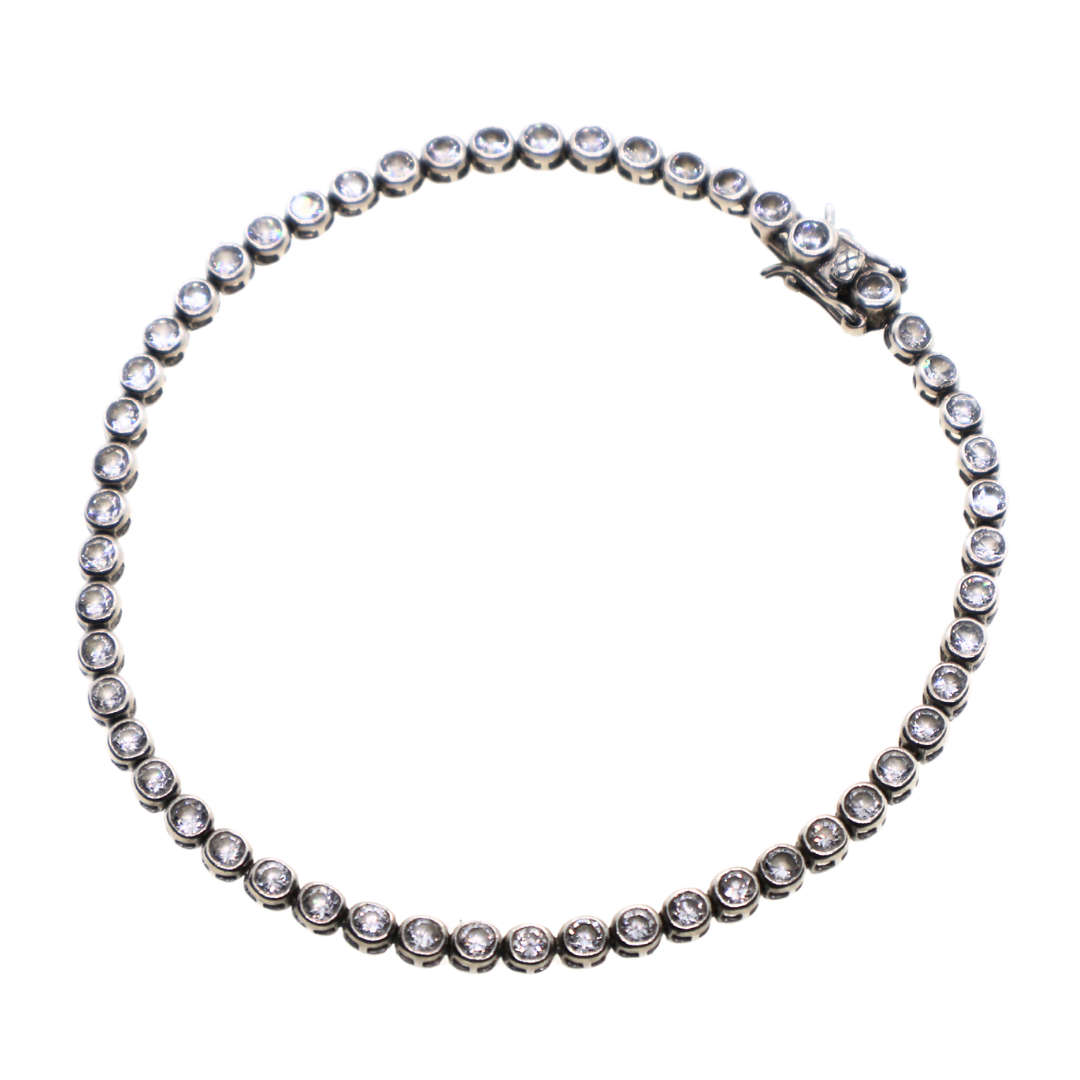 Bracelet - 925 Silver Tennis Bracelet - ML3671
