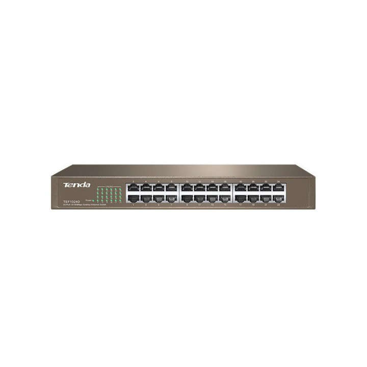 Tenda TEF1024D 24-Port 10/100Mbps Fast Ethernet Rackmount Switch