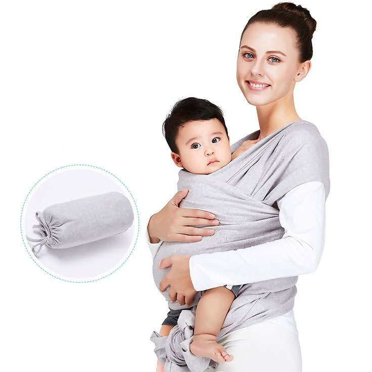 Baby wrap Stretchy Baby sling carrier - Grey