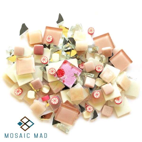 Mixed Media Tile Pack- PINK Mix 250g