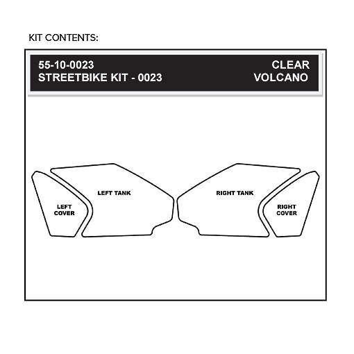 StompGrip - Honda CBR1000 RR (12-16) - Traction Tank Kit - Transparent