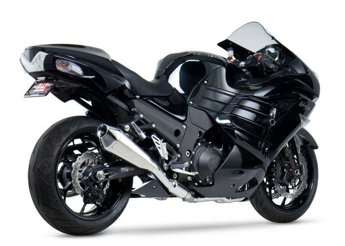 Yoshimura-R-55 Full System Stainless Steel Slip-On Stainless Steel End Cap for Kawasaki ZX14R(06-13)