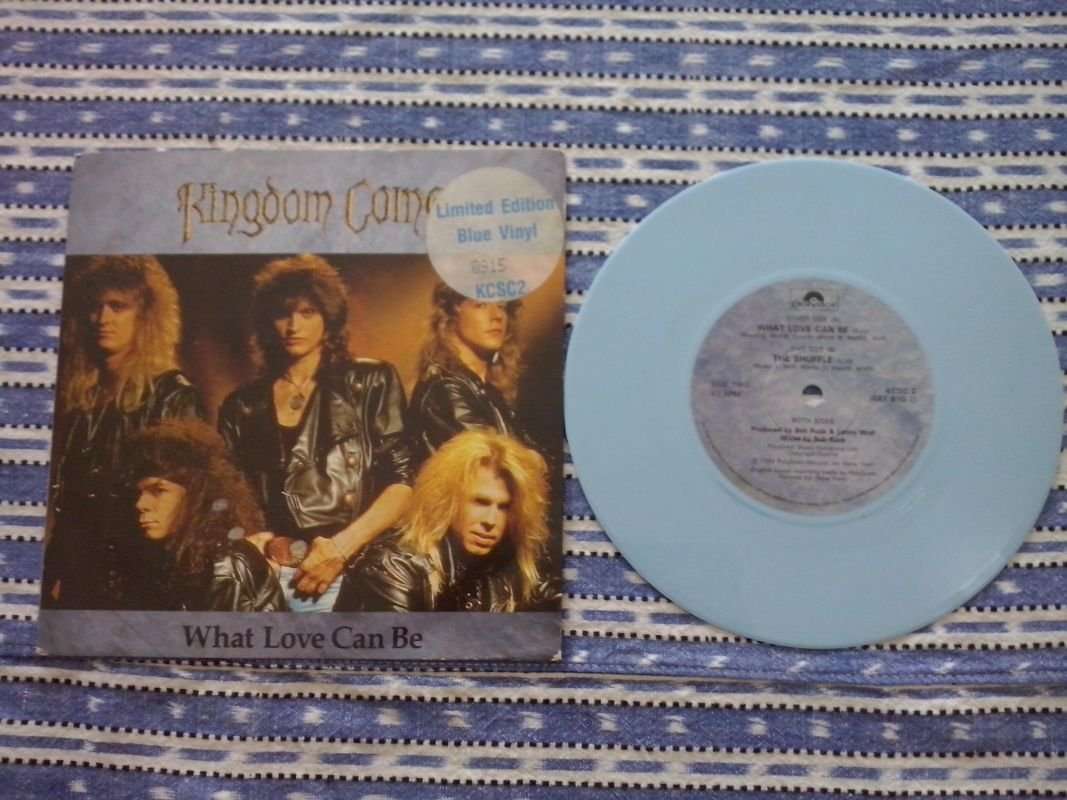 Kingdom Come - What Love Can Be (Blue Vinyl) (7") (VG)