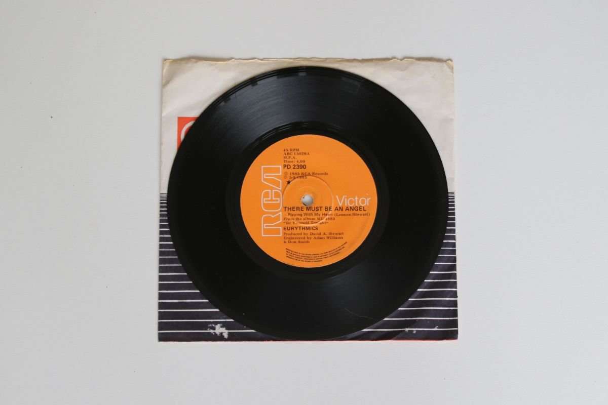 Eurythmics - There Must Be An Angel / Grown Up Girls (7") (VG+/Gen)