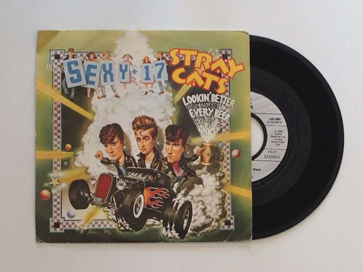 Stray Cats - Sexy + 17 (7") (VG+/VG)