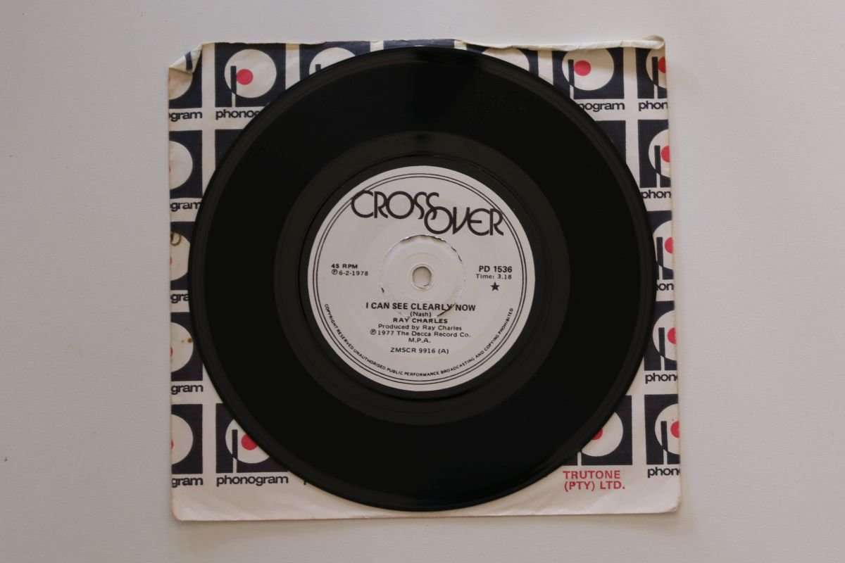 Ray Charles - I Can See Clearly Now (7") (VG/Gen)