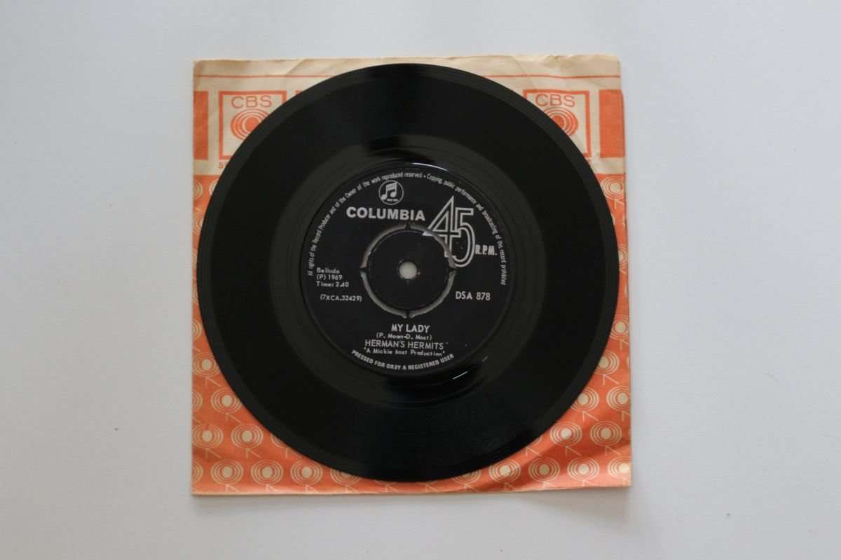 Herman's Hermits - My Lady / My Sentimental Friend (7") (VG/Gen)