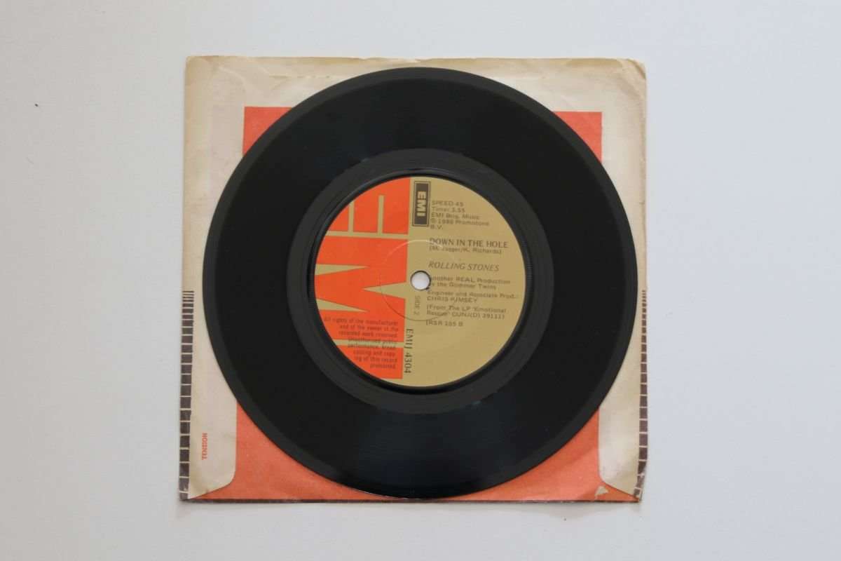 The Rolling Stones - Emotional Rescue / Down In The Hole (7") (VG/Gen)