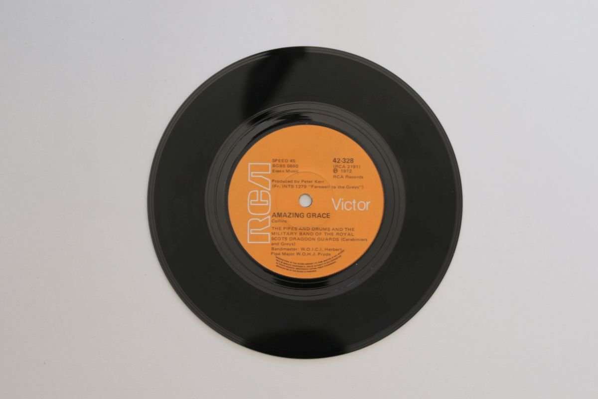 The Military Band Of The Royal Scots Dragoon Guards - Amazing Grace (7")(VG/No Cover)