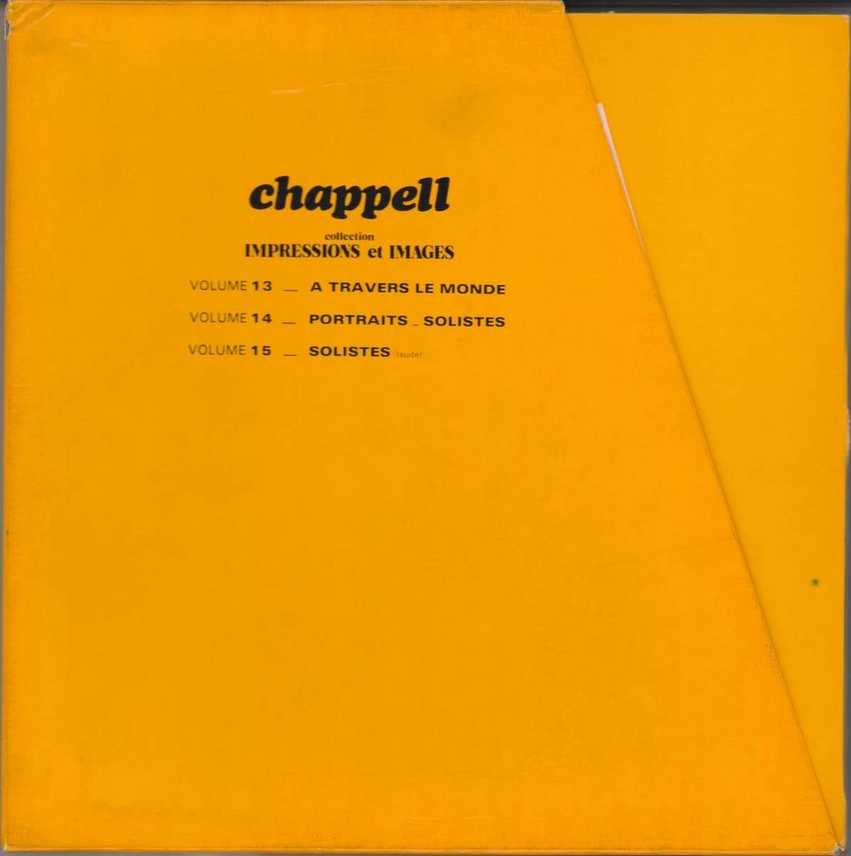 Chappell (Collection Impressions Et Images) (VG+/G+) (3LP Boxset)