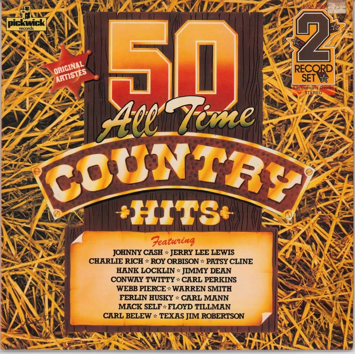 Various - 50 All Time Country Hits (VG) (2LP)